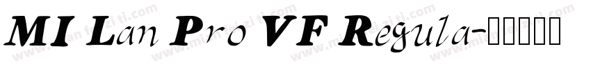 MI Lan Pro VF Regula字体转换